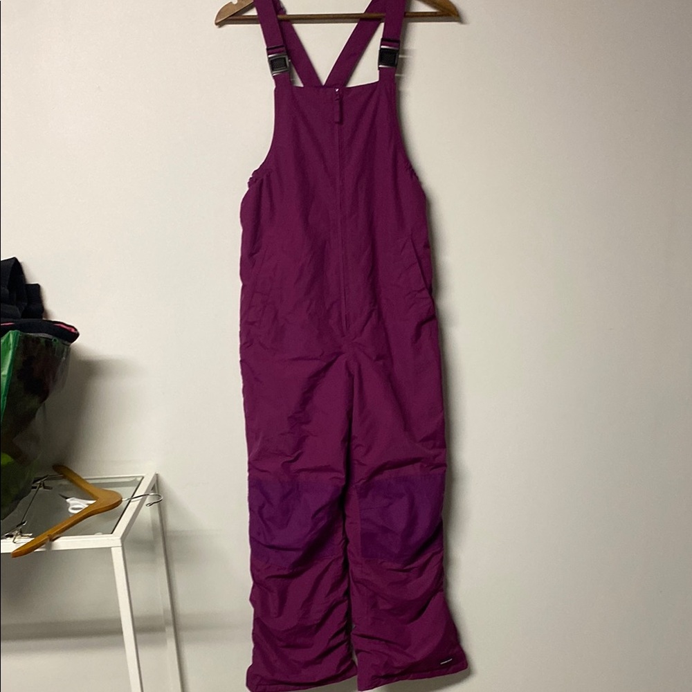 Lands' End Youth Plum Purple Snow Bib/Overalls